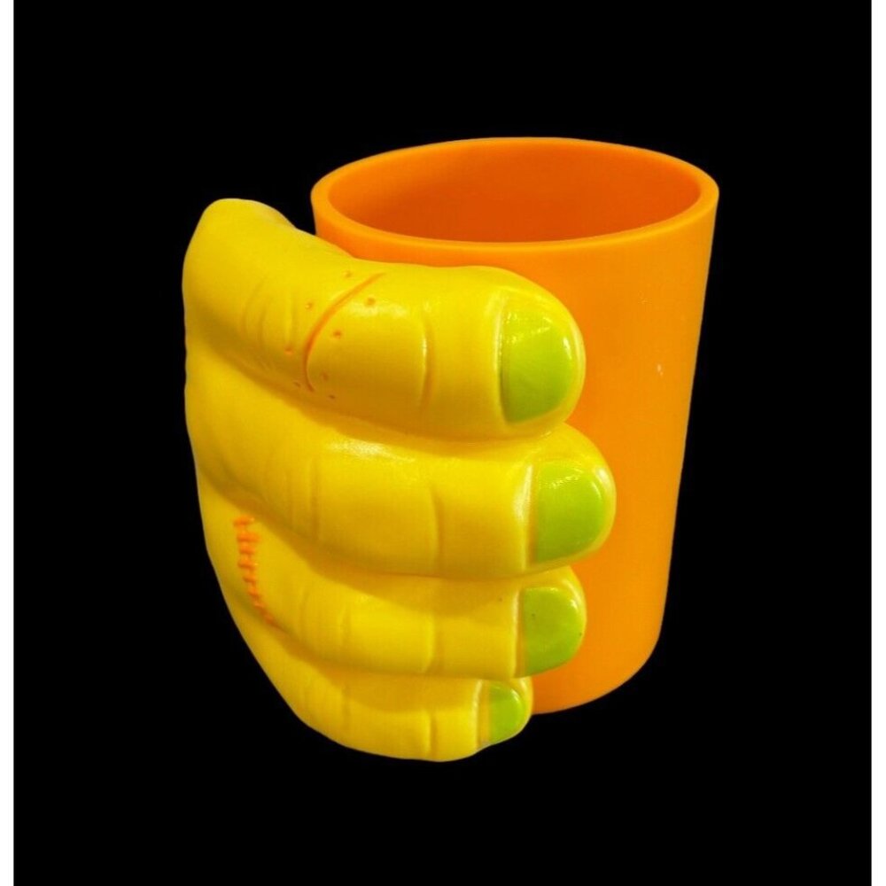 Vintage Hallmark Frank & Fright  Monster Hand Drink Cozy Can Holder Halloween
